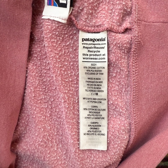 Patagonia Kids Lightweight Hoody Sweatshirt Ridge Rise Light Star Pretty Pink XL - Picture 14 of 15